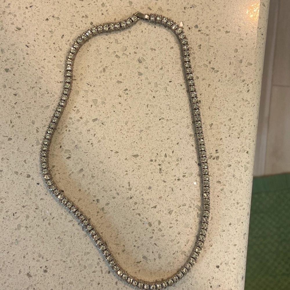 GLD SHOP 16” STERLING SILVER TENNIS NECKLASS